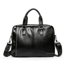 Vintage Men PU Briefcase Bag Large Capacity Laptop Business Bag Document Case Office Handbag Shoulder Bag Portfolio Briefcases Vintage Men PU Briefcase Bag Large Capacity Laptop Business Bag Document Case Office Handbag Shoulder Bag Portfolio Briefcases