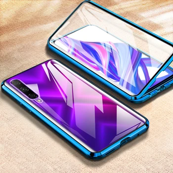 

Funda Case For Huawei Y9S Y9 S Case Cover Metal Magnetic Double-Sided Tempered Glass Cover On For Huawei Y9s Honor 9x Pro China