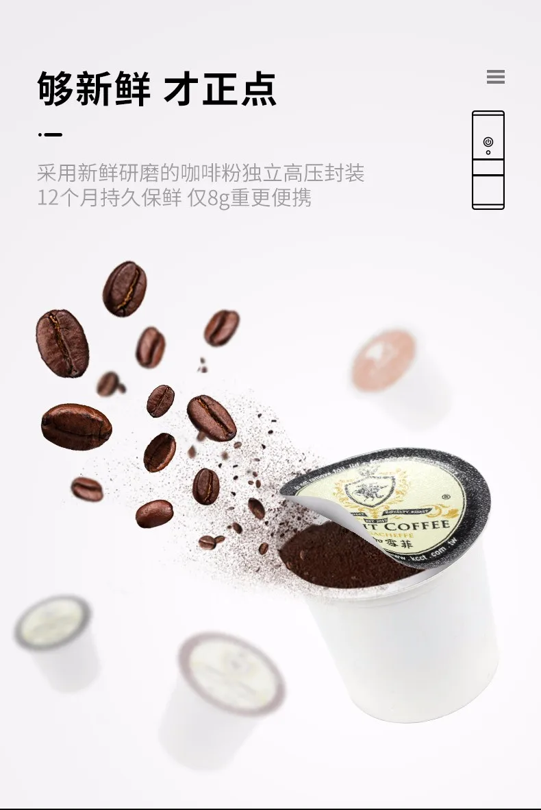 Ncoh Капсульная кофемашина мини KCUP кофемашина маленький Переносной Контейнер-капсула кофе порошок двойного назначения автоматическая чашка для кофе