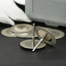 10 шт 40 мм 1,6 алмазное отрезное полировочное колесо диск с оправкой для роторного инструмента