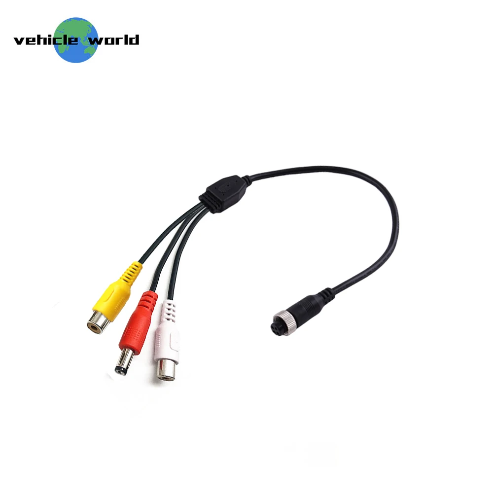 4 Pin Женский авиации Разъем RCA AV конвертера адаптера переменного тока для задние