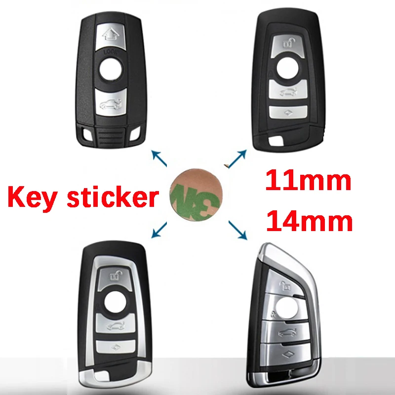 5PCS 11mm 14mm Remote Key Badge Emblem Logo Replacement for BMW 3 Series 5 Series 7 Series Z4 X3 X4 X5 X6 car key logo