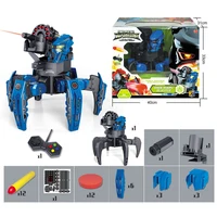 NEW 2.4G Electric Remote Control Robot  Six-legged Spider Robot DIY Shooting Game Foam Shooting Dart Double weapon Toy Gift 2