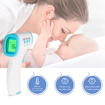 

Handheld IR Infrared Thermometer LCD Non-contact Digital Temperature Measurement Instrument Home Pyrometer Temperature Meter