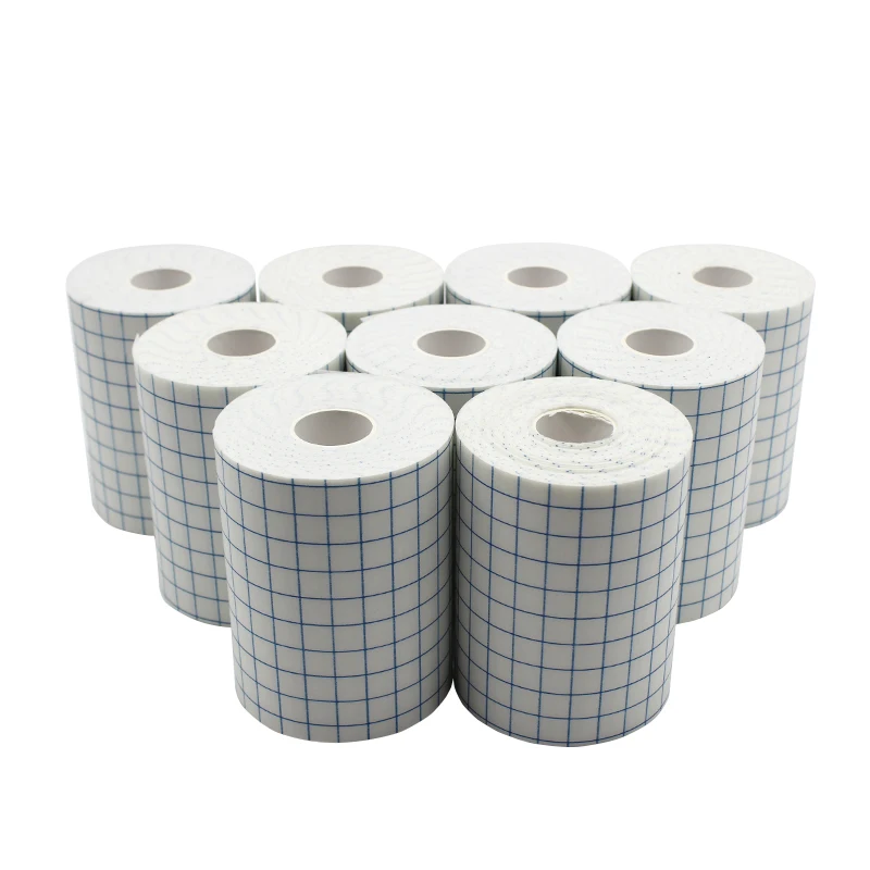 2Rolls White Medical Self-adhesive Non-woven Tape Gauze Plaster Wound Dressing Fixing Tape Cover Tattoo Scar 5/10/15/20/30cmx10m