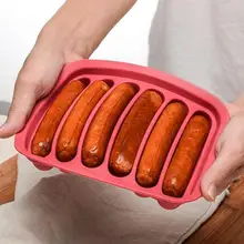 Домашняя DIY ветчина хот-дог форма для выпечки яйцо коробка для колбасы детская пищевая добавка инструмент Пищевая силиконовая форма для изготовления колбасы