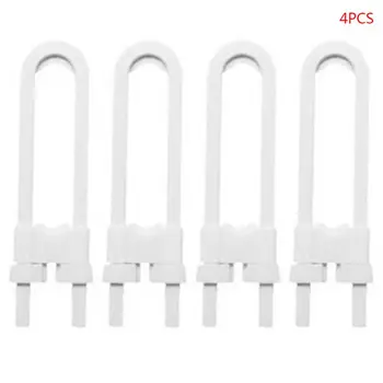 

4pcs Children Protection Lock U Shape Baby Safety Lock Prevent Kid From Opening Drawer Cabinet Cupboard Door Safety Lock