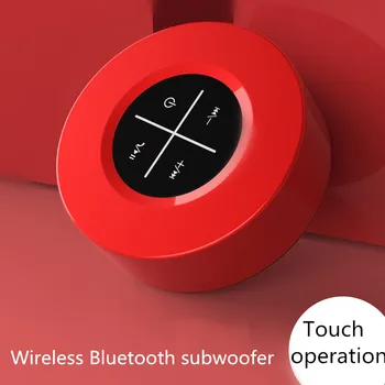 

New Bluetooth 4.2 Wireless Speaker Phone Computer Laptop Subwoofer Small Steel Gun Card Small Speaker Supports FM TF Waterproof