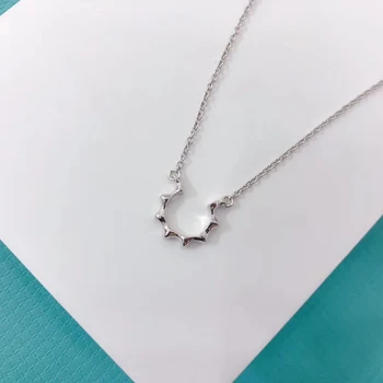

Women Necklace Simple and stylish design sun Clavicle chain popular accessories S925 Sterling silve Jewelry Valentine's Day gift
