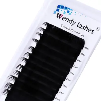 

5 Cases Super Long Individual Eyelash Extension C D Curl High Quality False Mink Lashes Classical False Eyelash Extension Cilia