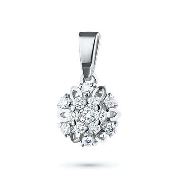 

Pendant in white gold with diamonds