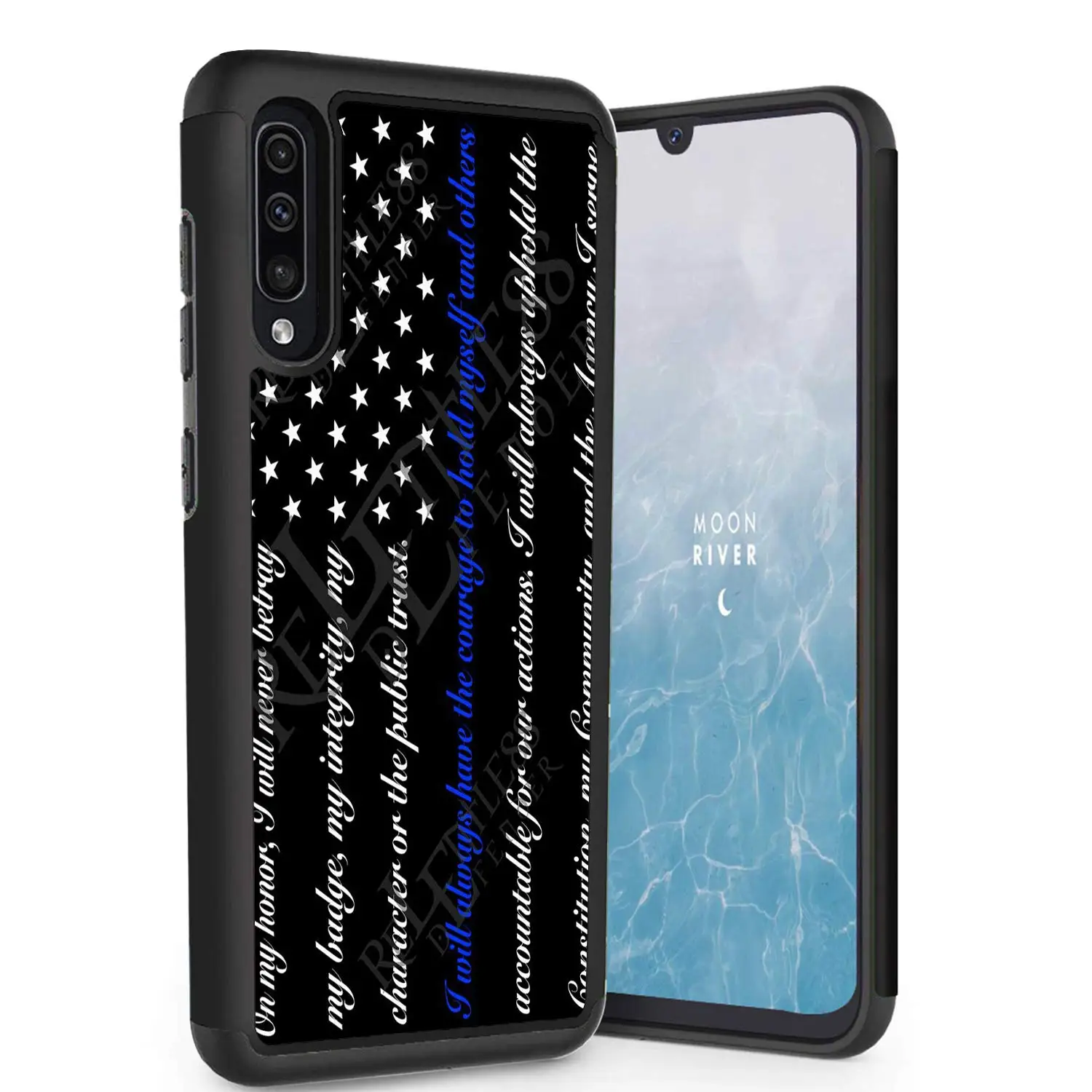 Чехол для Sumsang Galaxy A50 2019 двухслойный Гибридный жесткий защитный чехол