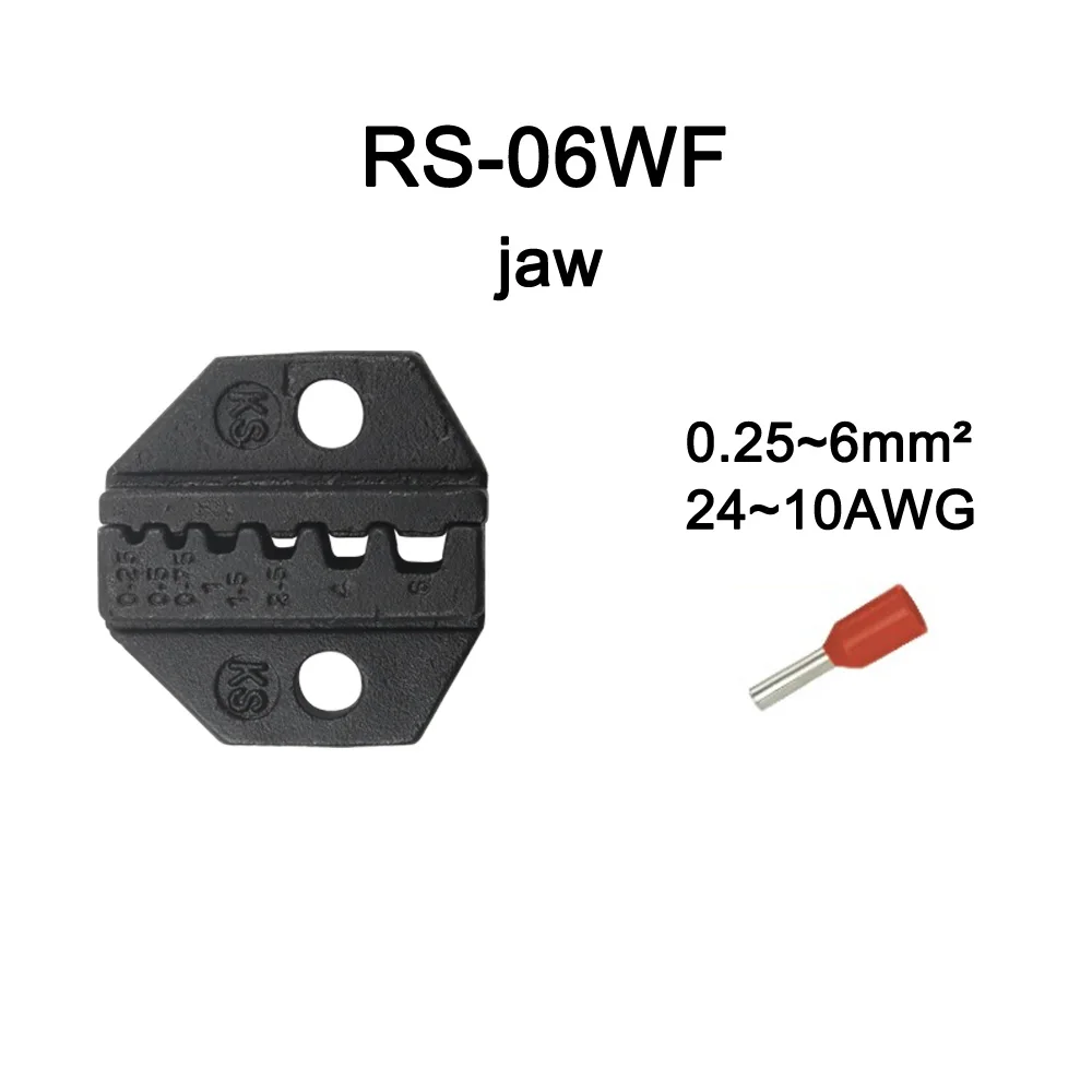 LUBAN мини европ стиль обжимной инструмент обжимные плоскогубцы штампы наборы для RS серии RS02WF RS0725 RS06WF RS16WF RS02C RS02W2C инструмент челюсти - Цвет: RS-06WF