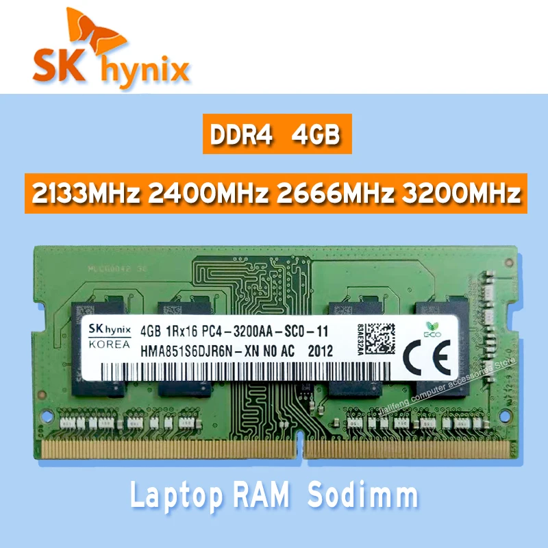 SK Hynix ddr4 4GB 2133MHz 2400MHz 2666MHz 3200MHz RAM Sodimm Laptop Memory pc4 2133P 2400T 2666V 3200AA | Компьютеры и офис