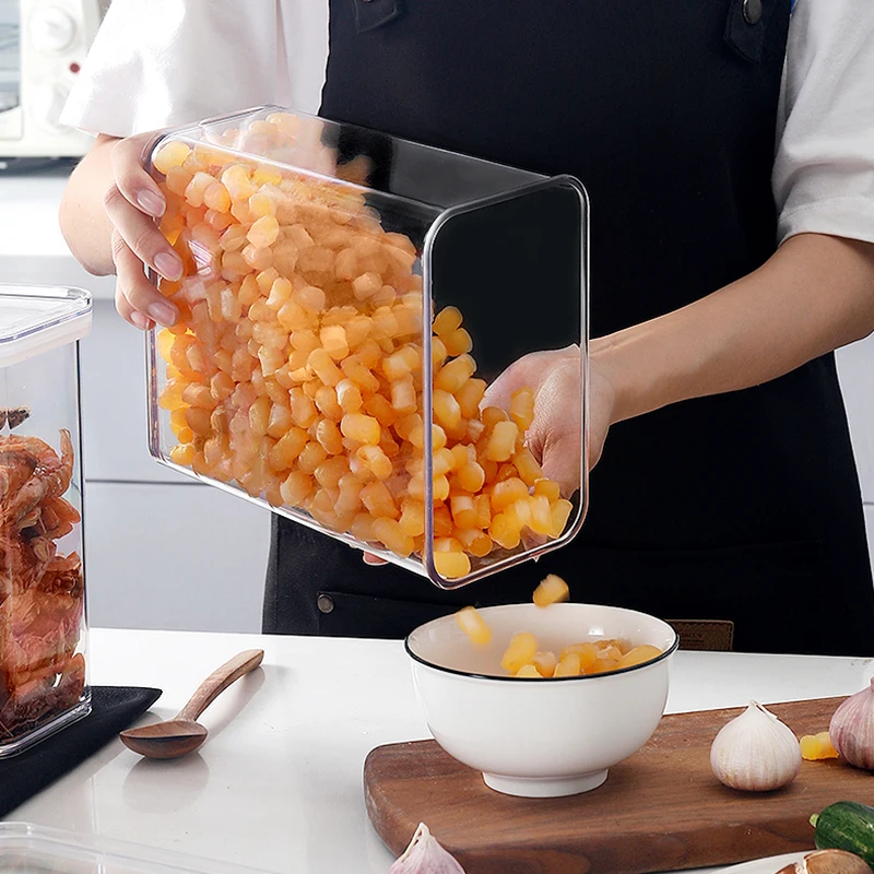 Cabinet Hanging Airtight Food Storage Container Plastic Kitchen Refrigerator Large-capacity Noodle Box Multigrain Storage Tank 4