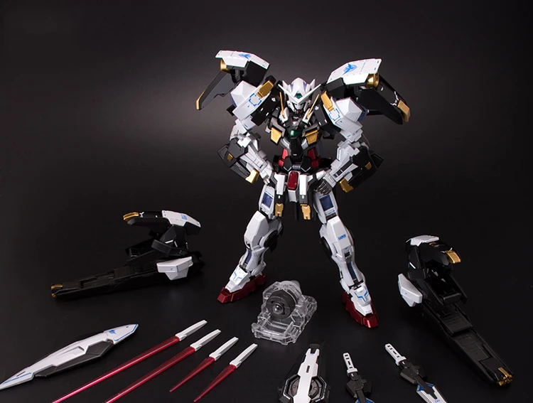 BANDAI MG 1/100 PB 00 GN-001/hs-A01 Avalanche Exia GUNDAM черно-белый Снежный цвет Фигурки Рождественский подарок игрушки