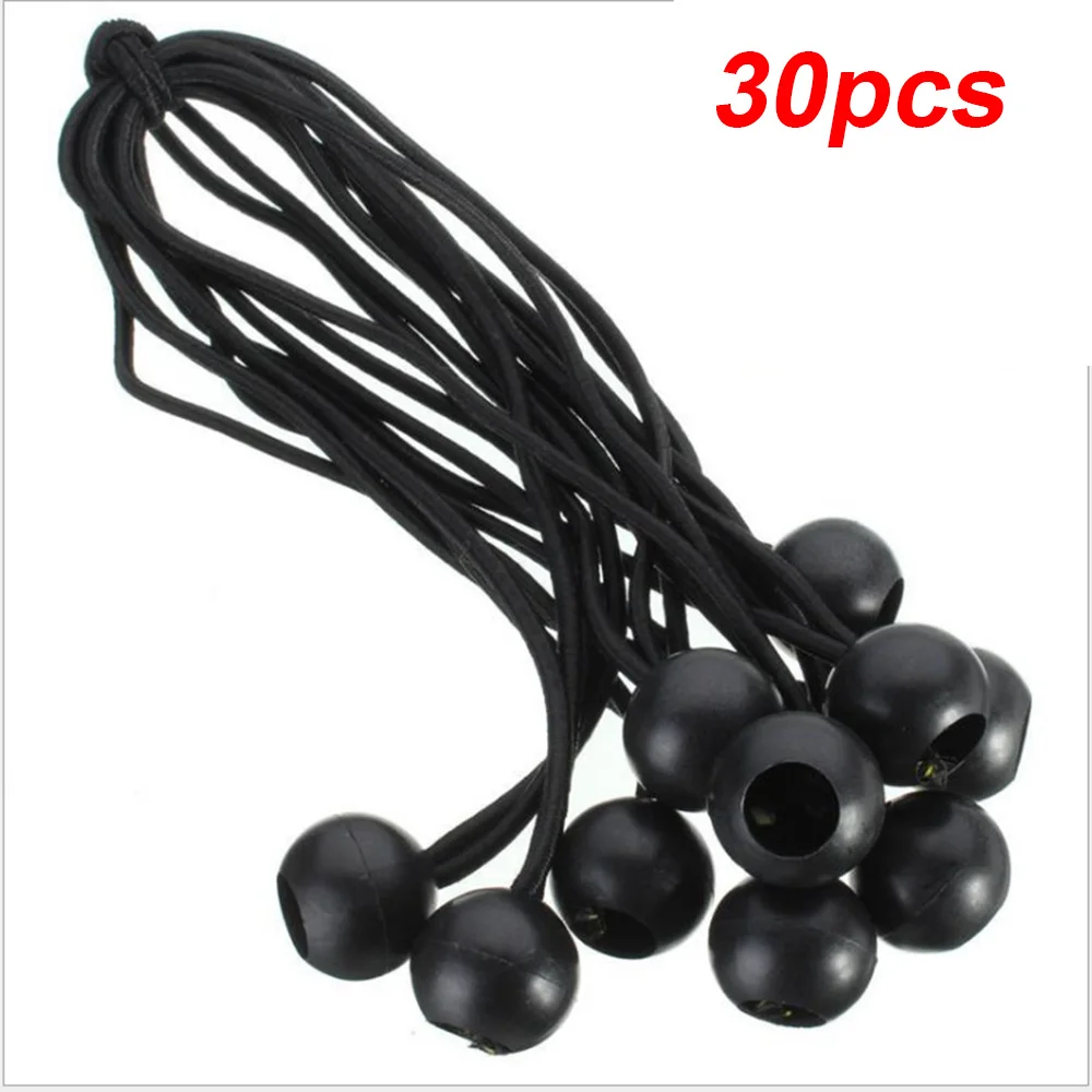 

30pcs ball elastic tarpaulin Tied Rope 15cm Tensioner Tie Accessory for tent ensures constant tightness / firm grip