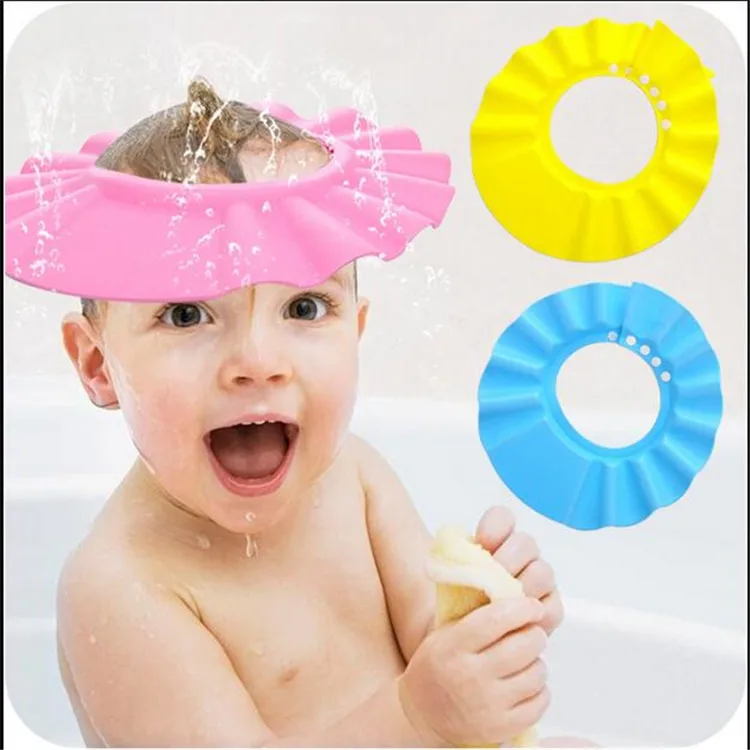 Children Adjustable Shampoo Cap Regulation Earmuffs Hat Shower Cap Earmuff Shower Cap Baby Topee Manufacturers Direct Selling