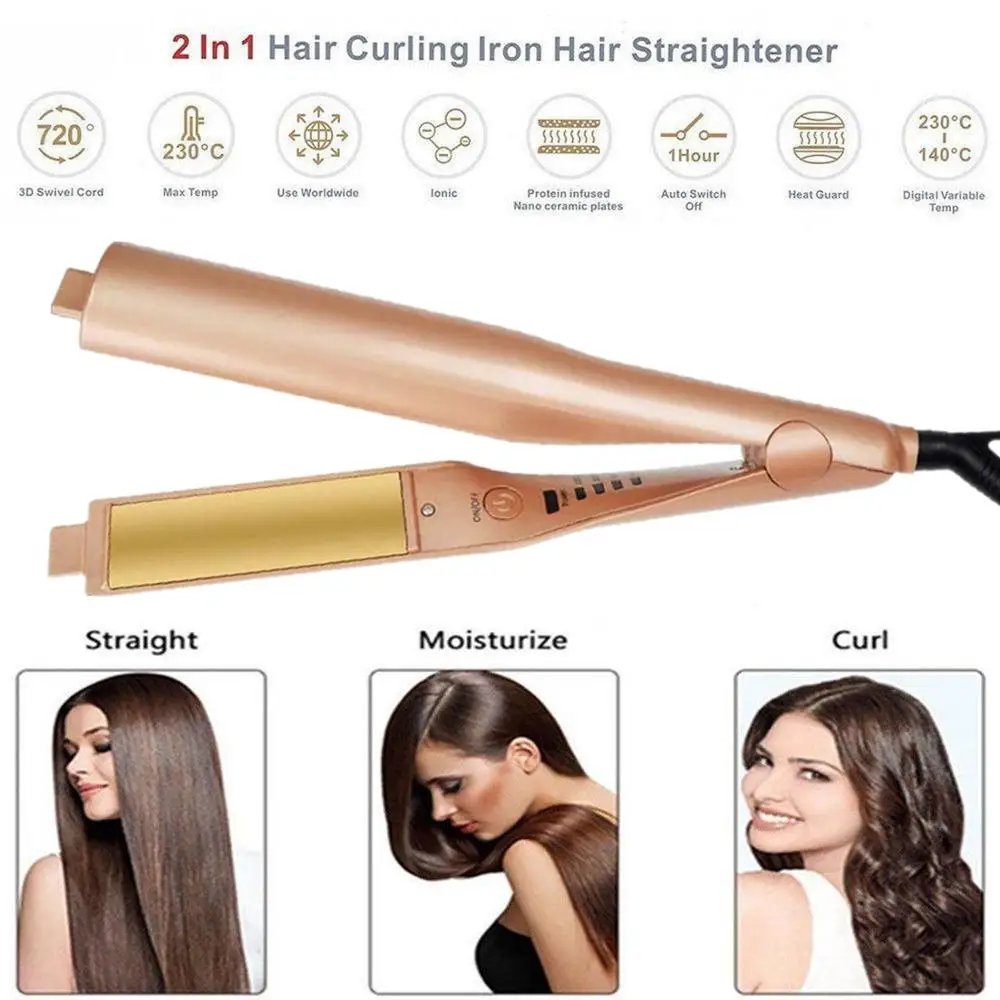 chi 2 in 1 straightener and curling iron