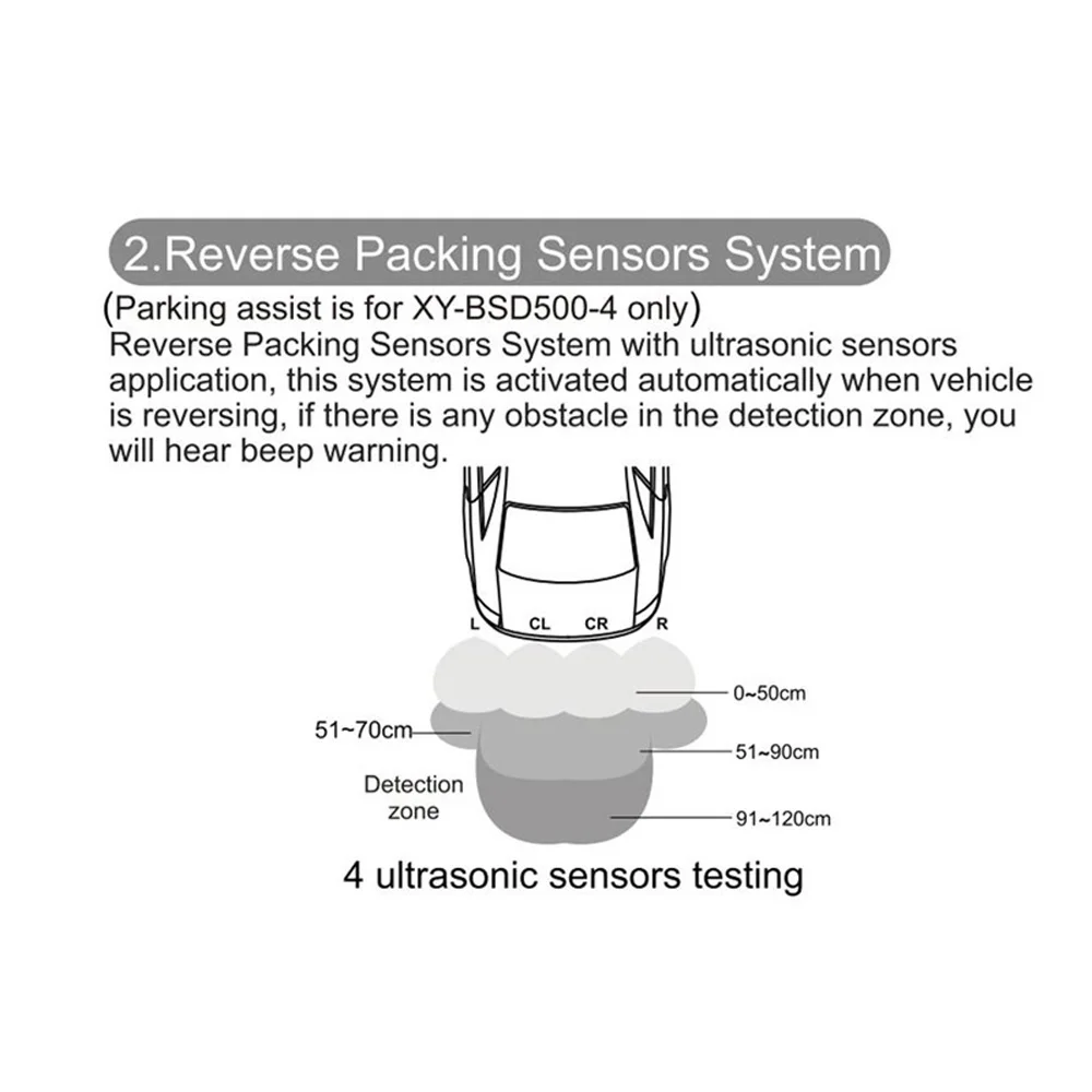 

Kit Parking probe Car Auto Ultrasonic Reversing Voice Alarm Accessories
