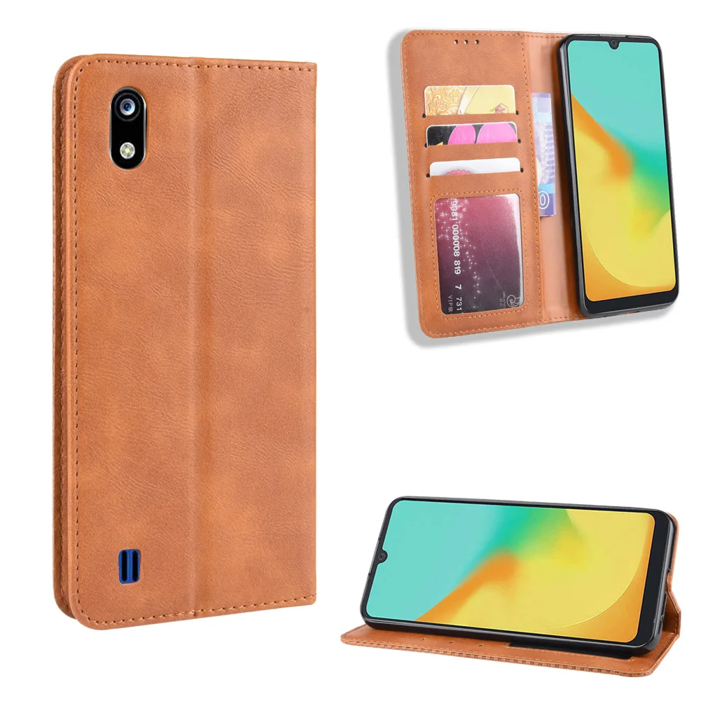 Ретро Кожаный флип-чехол на магните для zte Blade A7, чехол-книжка, кошелек, слот для карт, мягкий кожаный чехол-книжка для zte A5