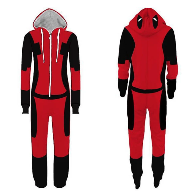 Deadpool Cosplay Costumes Hero Jumpsuit Justices League Costumes Adult  Pajamas Superhero Sleepwear Pajamas - AliExpress