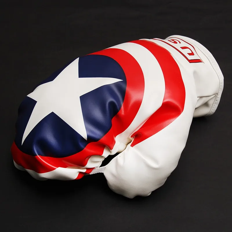 Personality OEM Driver Headcover Golf 440cc 460cc Synthetic Leather USA Flag Stars and Stripes Boxing Glove Head covers