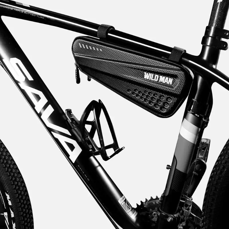 WILD MAN Новые жесткие велосипедные сумки MTB велосипед мобильный телефон чехол велосипедная Рама Передняя головка верхняя труба треугольная сумка велосипедные аксессуары
