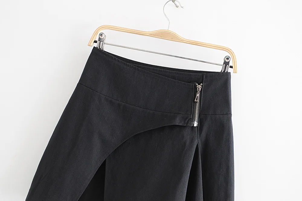 Женская мини-юбка с оборками, необычная повседневная юбка на весну и лето, короткие юбки, Женская юбка, 2020 Harajuku, черная облегающая юбка