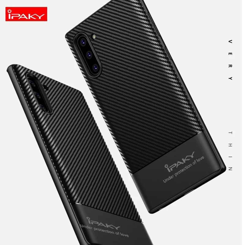 

IPAKY Shockproof Phone Case Bumper Silicone Cover On For Samsung Galaxy Note 10 Plus Pro Note10 10Plus 10+ 5G 8/12 256/512 GB