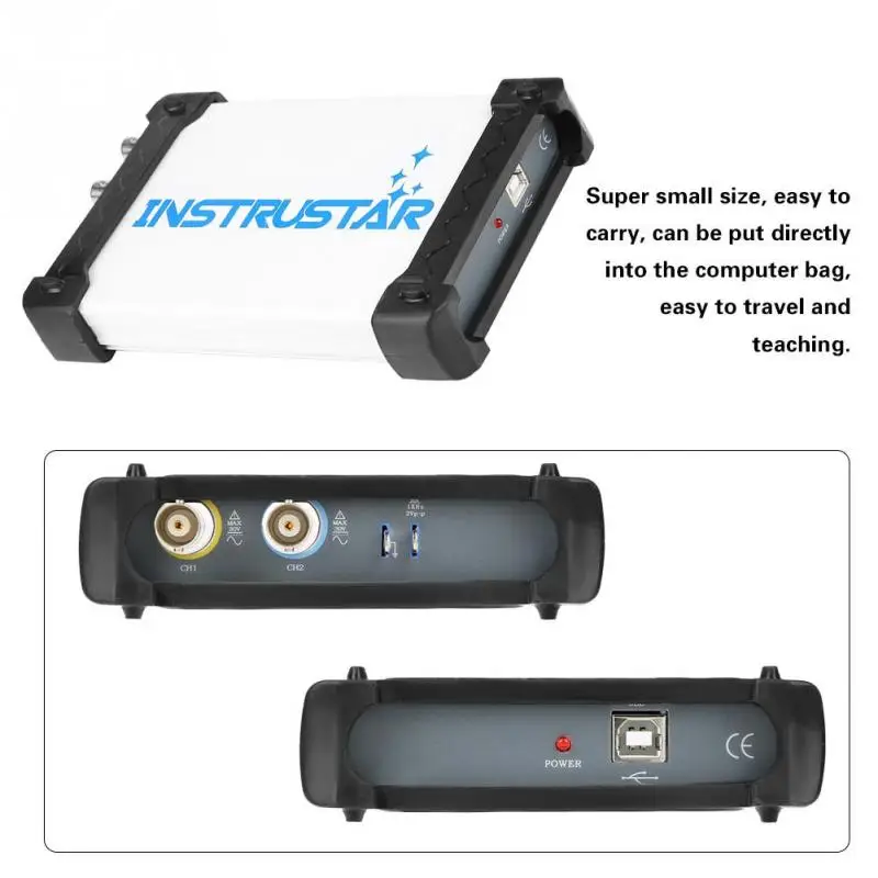 INSTRUSTAR Portable Oscilloscope 3 in 1 Multifunctional 20MHz USB Mesuring kit 