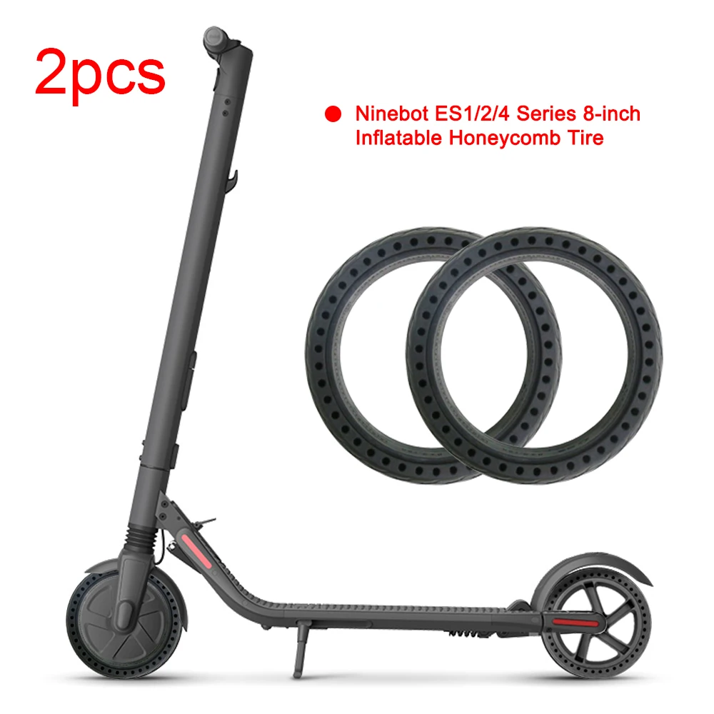 

8-Inch Tire for Xiaomi Ninebot ES1 ES2 ES4 Electric Scooter Ninebot Wheel Explosion-Proof Non-Pneumatic Durable Scooter Tyre
