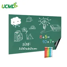 100x60 см Зеленые Наклейки для декора досок, съемные виниловые наклейки для рисования, стираемые, Обучающие картины, доска для заметок в офисе, доска для сообщений