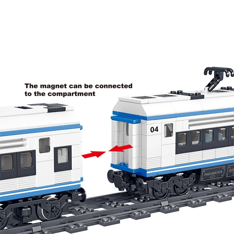 Городской RC Train Rail Technic с питанием от аккумулятора электрические