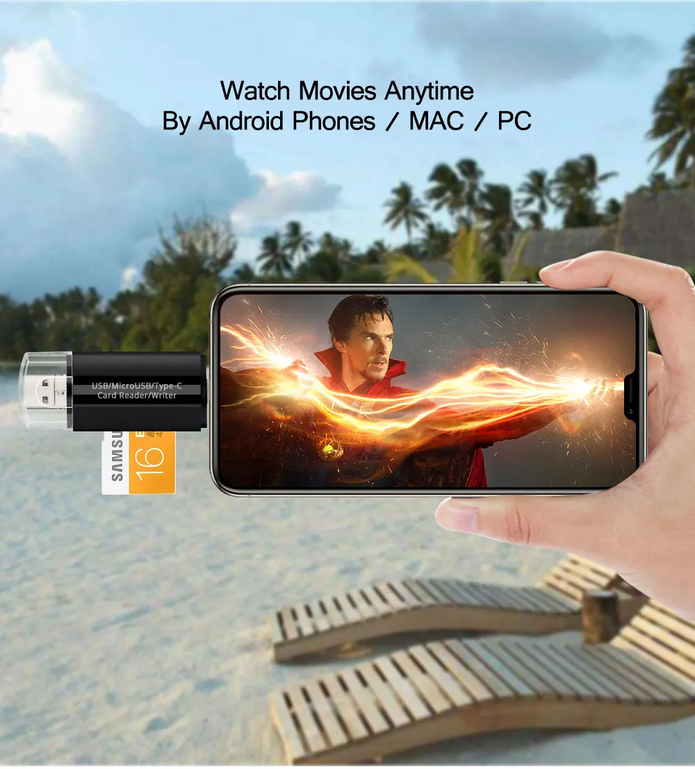 4 в 1 OTG Micro USB адаптер тип-c для TF карт памяти мини Micro SD дата-ридер для компьютера Android телефон OTG ридер