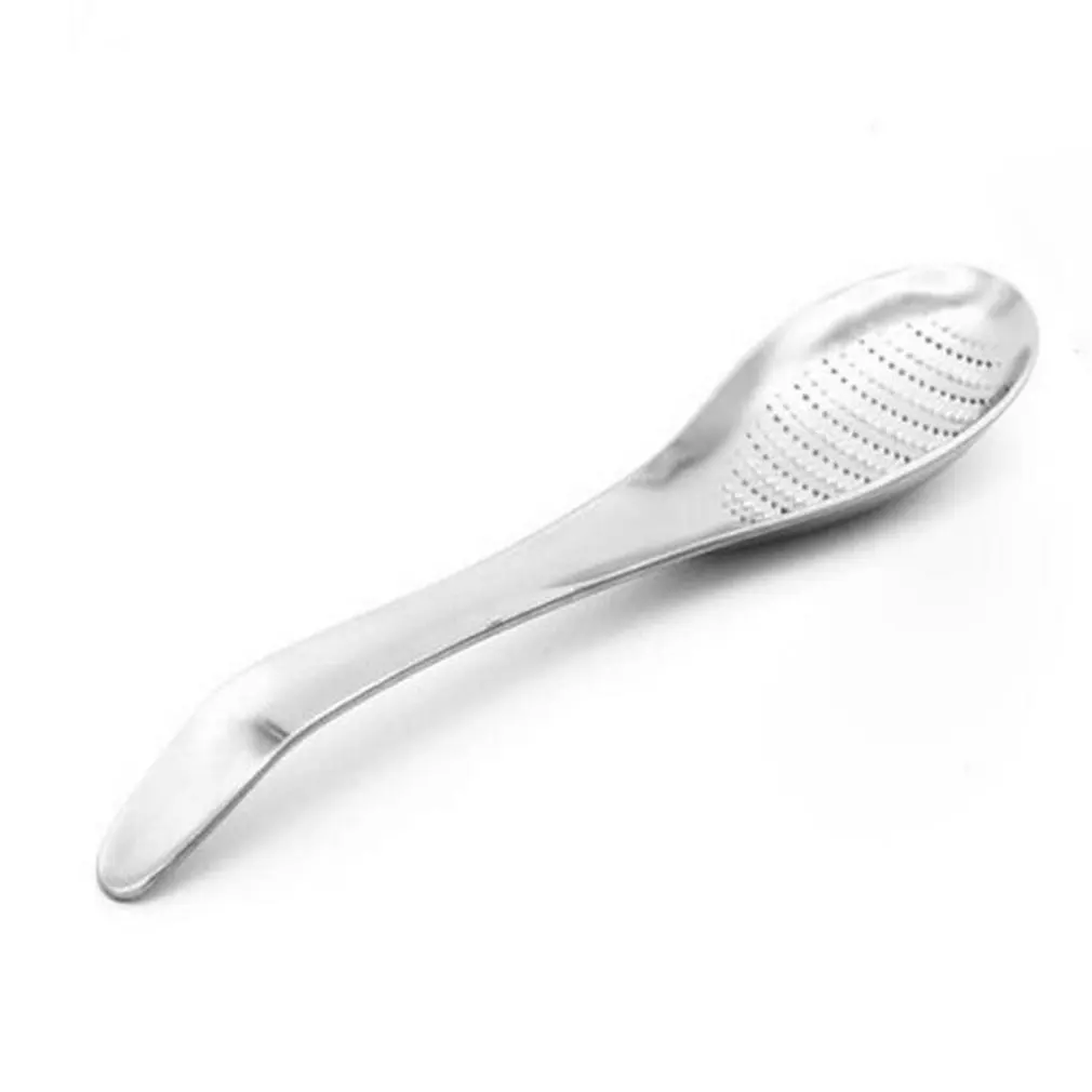 Kitchen Practical Stainless Steel Spoon Shape Lemon Mixer Ginger Grater Wasabi Garlic Grinding Tools Cheese |