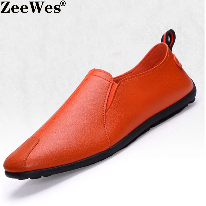 

2019New Brand PU Loafers Shoes for Men Leisure Comfy Soft Concise Retro Flat Slip on Driving Shoe Classics Fashion Casual Shoes