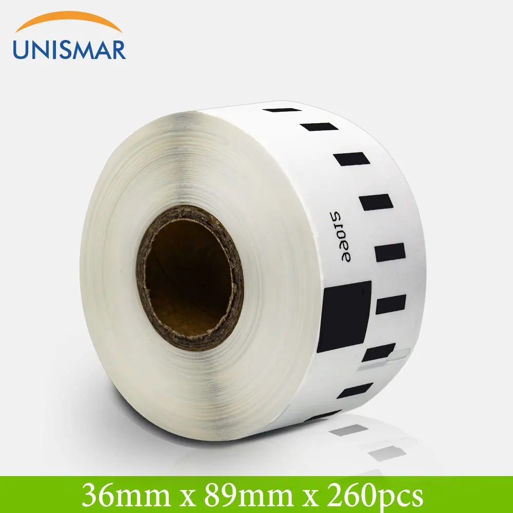 1 рулон совместимый с Dymo 99012 этикетка 36*89 мм 260 шт/рулон для LabelWriter 400 450 турбо