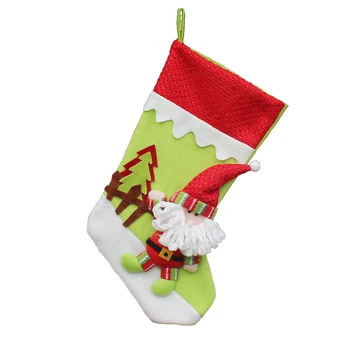 

New Christmas Decor 3pcs/set Hanging Christmas Stockings Santa Snowman Reindeer Gift Candy Bags Christmas Decoartions for Home