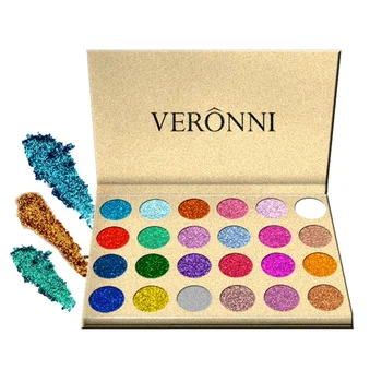 

24 Colors Glitter Eyeshadow Palette Pressed Powder Rainbow Diamond Eye Shadow Makeup Palette Elegant Temperament Charming