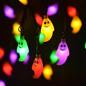 

Halloween Decorations Led Ghost Lamp String Creative Garden Decorative Lights Solar Lighting Color Lamp With Battery