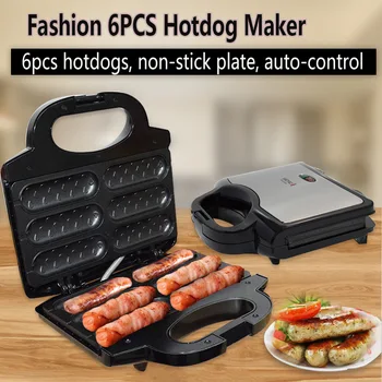 

Electric Waffle Sausage Machine Crispy French Hot Dog Lolly Stick Breakfast Frying Pan Hotdog Corn Baking Barbecue Grill EU