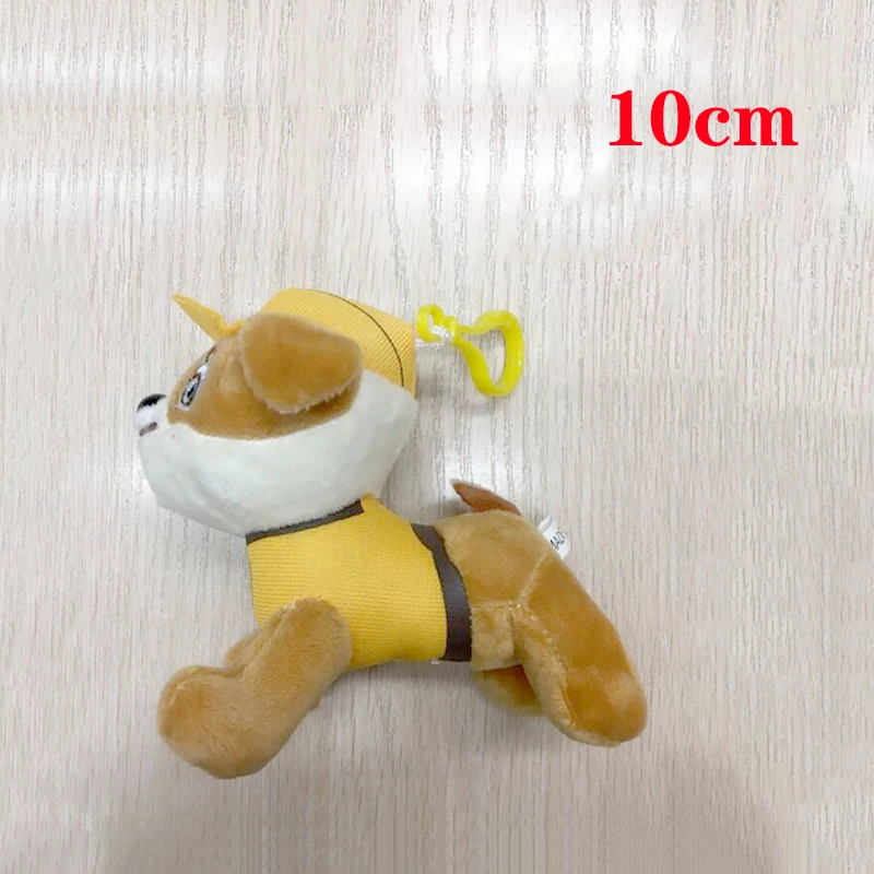 10cm with Button 20 см Щенячий патруль, 6 цветов, плюшевые игрушки, Мягкий щенок, собачий брелок, плюшевые куклы, собачий патруль, хит ТВ, мультяшная анимация, 26 м - Цвет: 10cm with Button