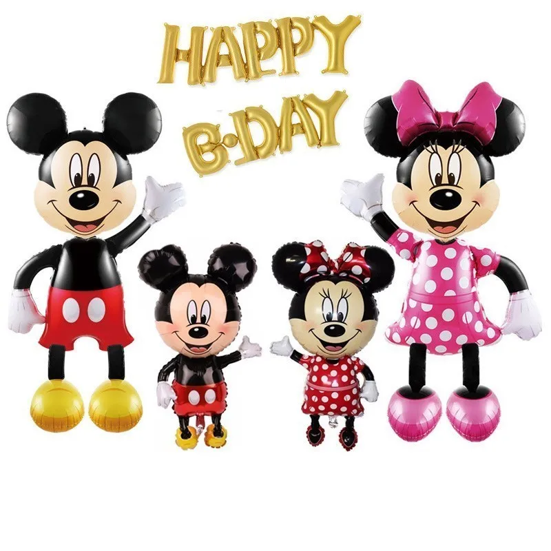 

balloons large mickey and winnie s happy birthday party ations kids adult super hero helium ballons baby shower boy balony