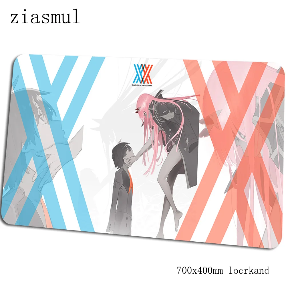 Коврик для мыши darling in the franxx 700x400x3 мм игровой коврик для мыши с обработанным краем компьютерная настольная клавиатура со встроенной мышью высококачественные игровые коврики - Цвет: Size 700x400x3mm