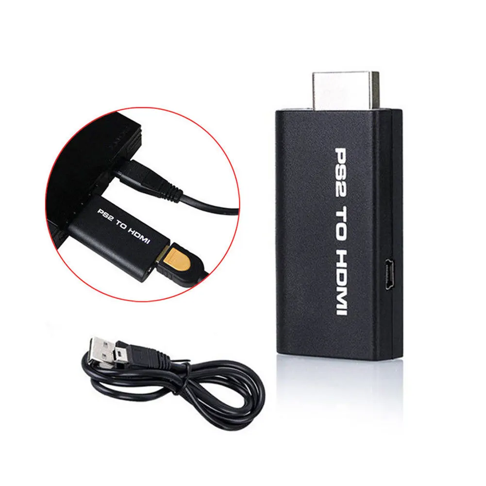 PS2 к HDMI аудио видео кабель конвертер адаптер с 3 5 мм выход монитор для HDTV SUB продажа
