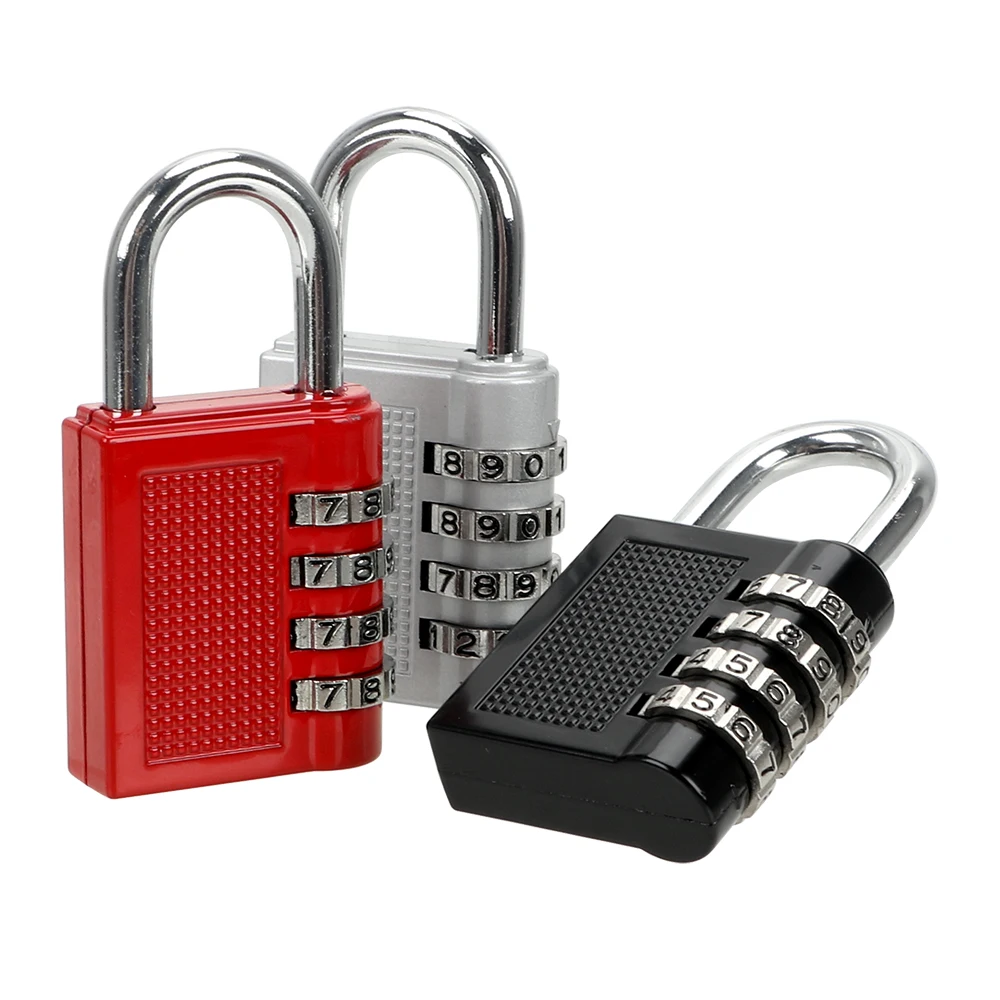 Weatherproof Security Padlock Zinc Alloy Code Padlock Code Lock Combination Padlock 4 Dial Digit Password Lock