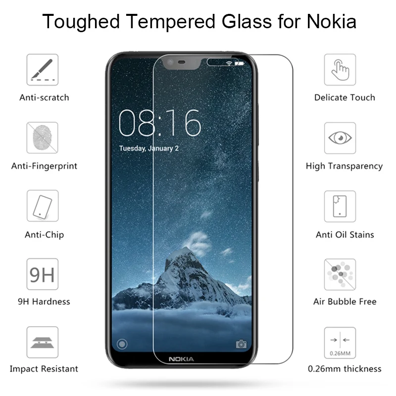 HD Защита экрана для Nokia Lumia 630 635 640 950 Защитное стекло 530 535 520 X71 закаленное покрытие