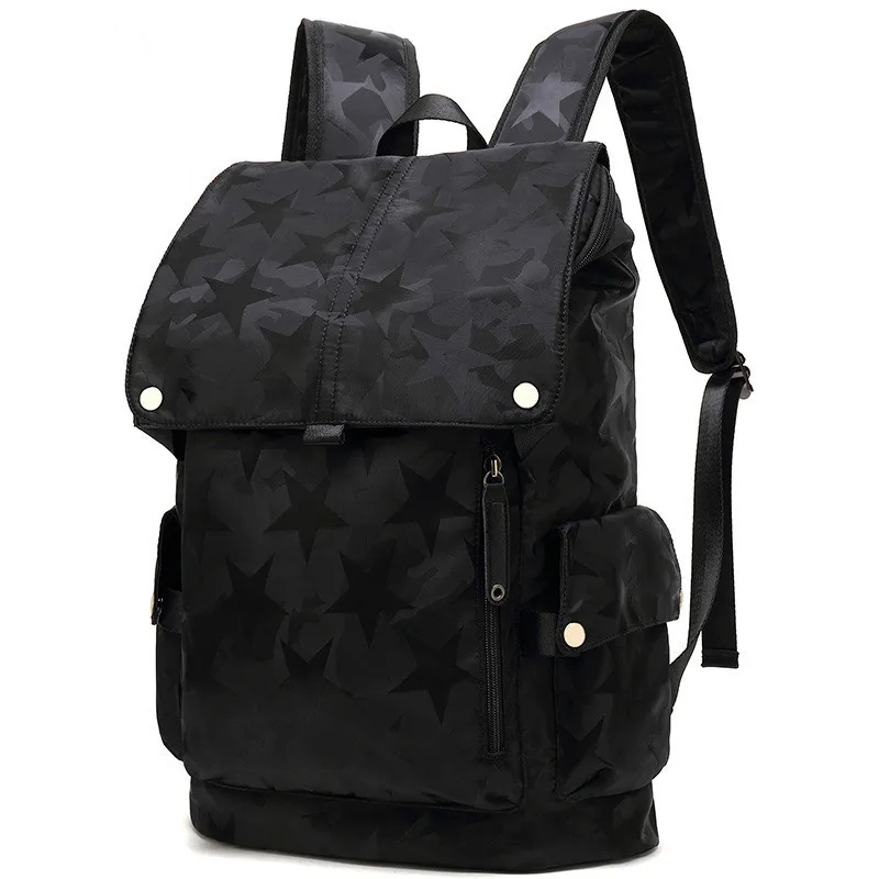 

Both Shoulders Package Male Trend Personality Computer Backpack Male High School Living College Student A Bag Leisure Time