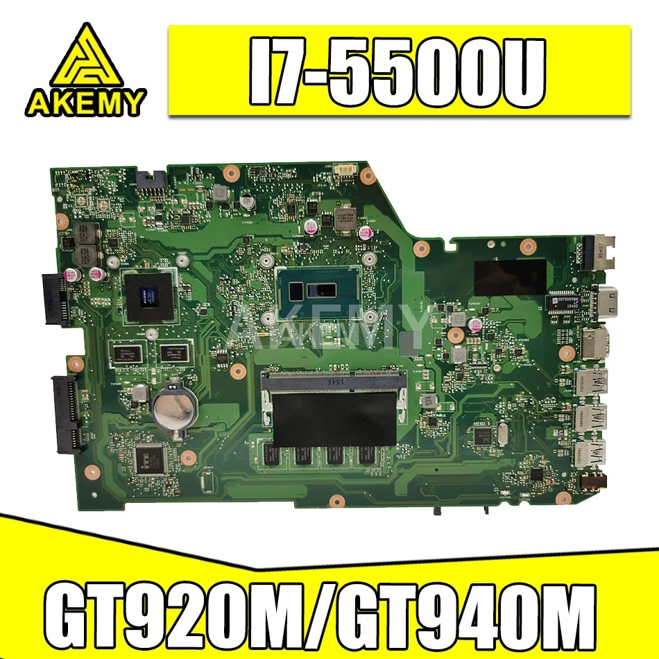 X751LJ X751LB материнская плата для For Asus X751L K751L K751LD R752L X751LN X751LD i7 5500U 4GB CPU ноутбука